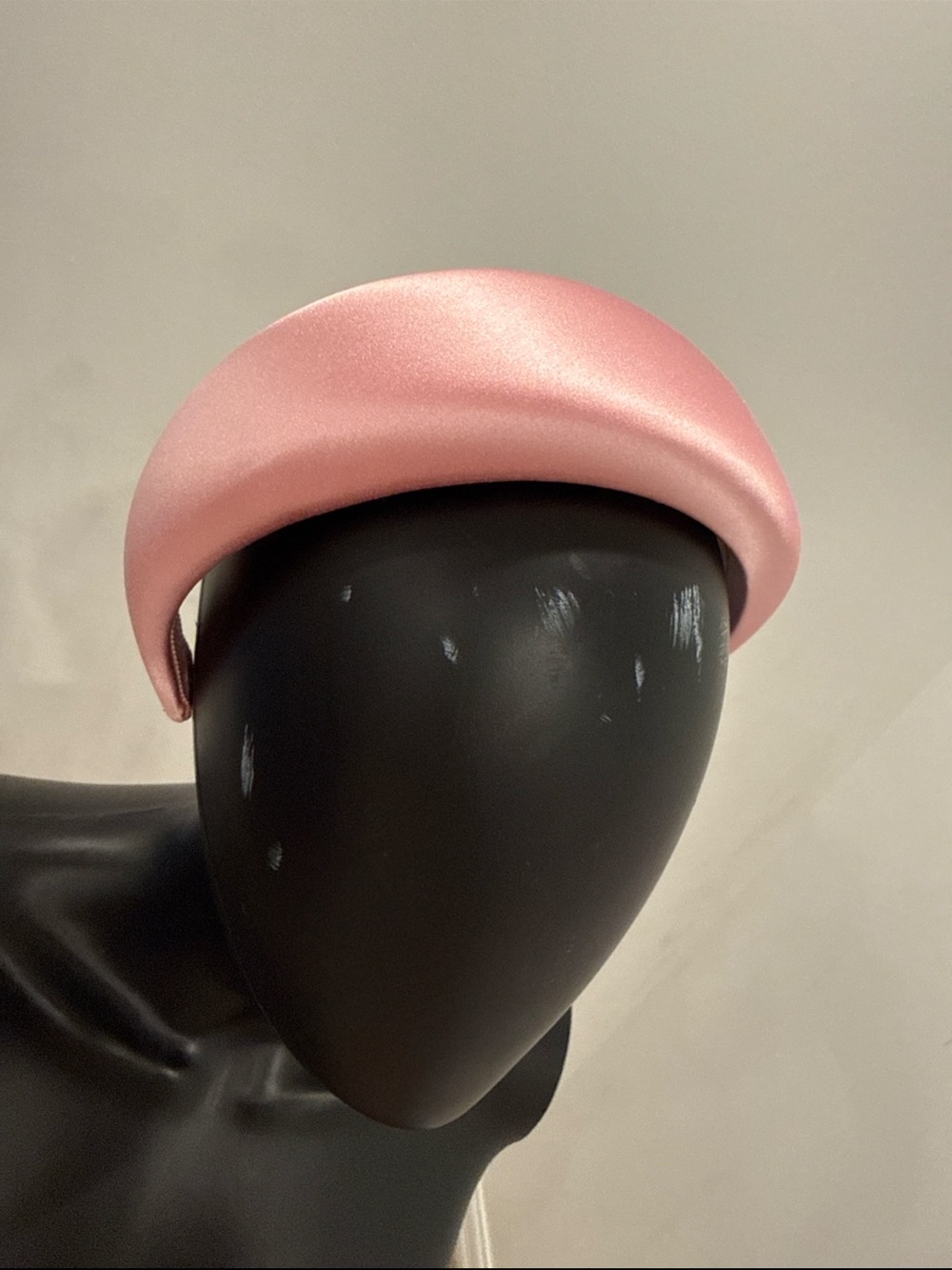 Prada Pink Silk Satin Padded Headband Logo Hair Accessory NIB Box Dust Bag - Picture 3 of 6